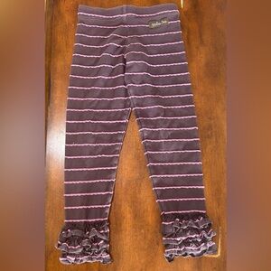 Matilda Jane Brown and Pink Striped Leggings